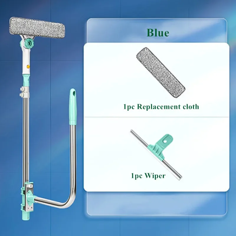 Imagem -06 - Upgraded Telescópica High-rise Janela Escova de Limpeza Limpador de Vidro Lavagem Poeira Ferramentas de Limpeza Doméstica Quente