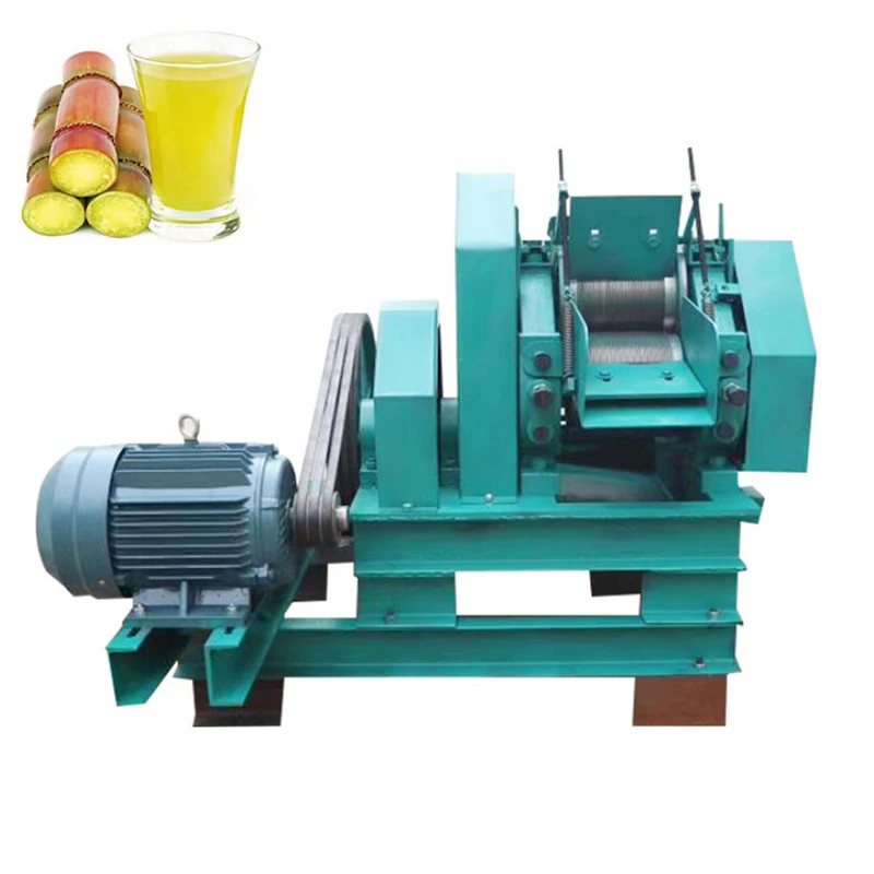 เครื่องทำอ้อยไฟฟ้า380V เครื่องคั้นน้ำแบตเตอรี่เชิงพาณิชย์อุปกรณ์เสี่ยงสแตนเลสการผลิตขนาดใหญ่