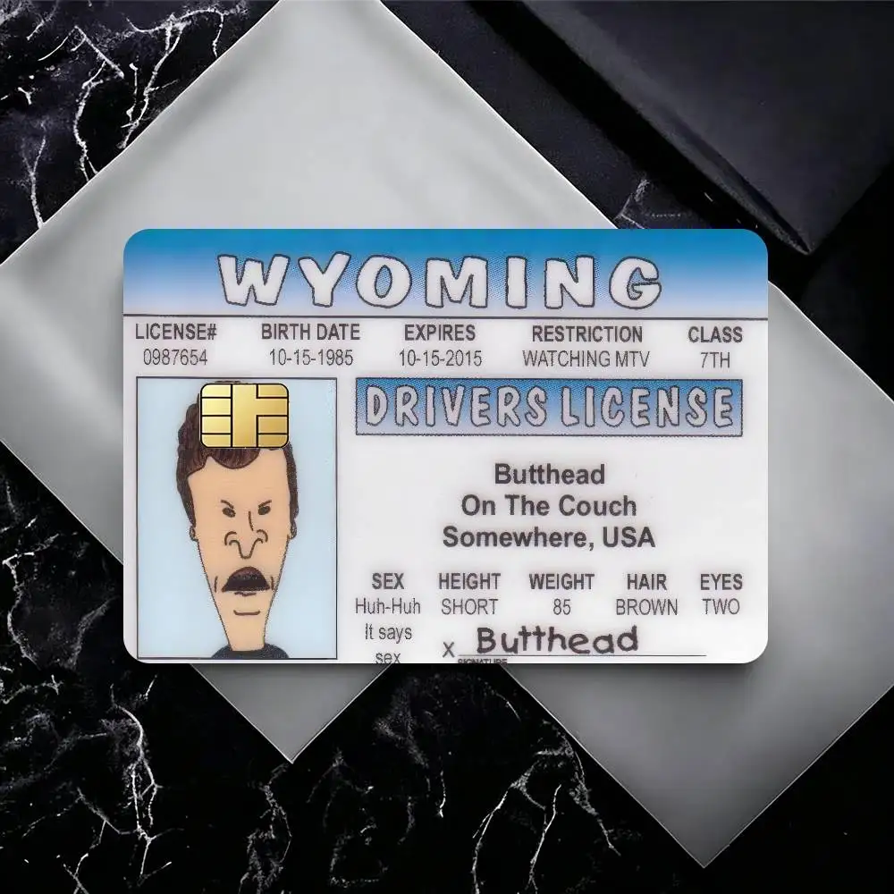 CARTOON Beavis and Butthead   Credit Card Debit Card Waterproof Sticker Bank Bus Card Protective Film Sticker