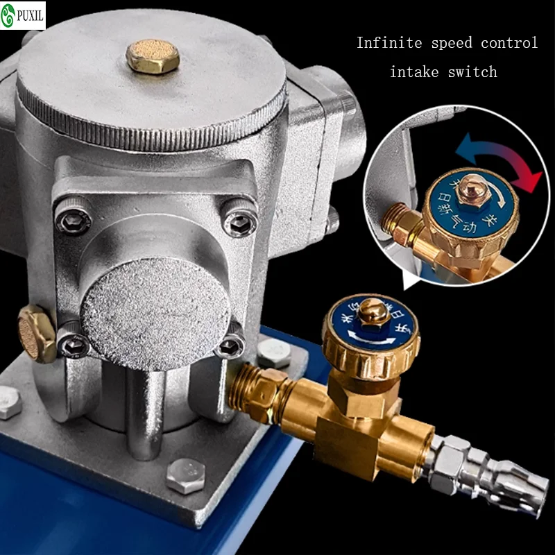 

5 Gallon Industrial Pneumatic Mixer Paint Ink Glue 60L Liquid Air Mixing Machine 50-2800RPM Adjustable Air Agitator Stirrer