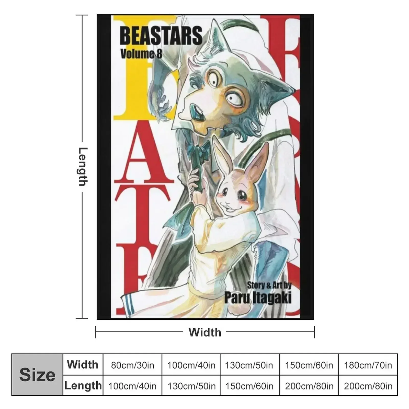 New Beastars Anime Throw Blanket couch cozy soft plush fuzzy picnic outdoor blanket