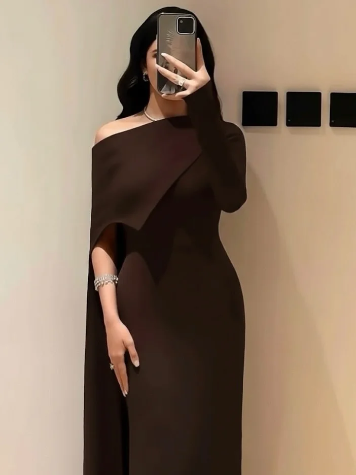 

Evening Luxury Dresses Dubai Vintage Simply Draped Formal Occasion Chiffon Prom Gowns vestidos en liquidación envío gratis