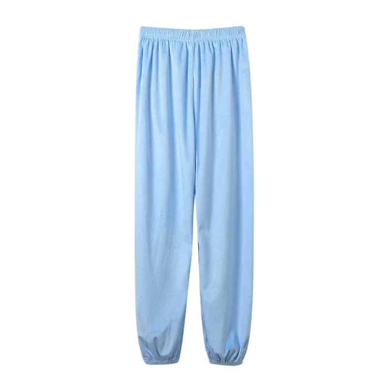 DY20 漫画象パジャマパンツ、女性と男性用、ワイドレッグ、ウエストゴム、ミッドライズラウンジパンツ、Clothing25