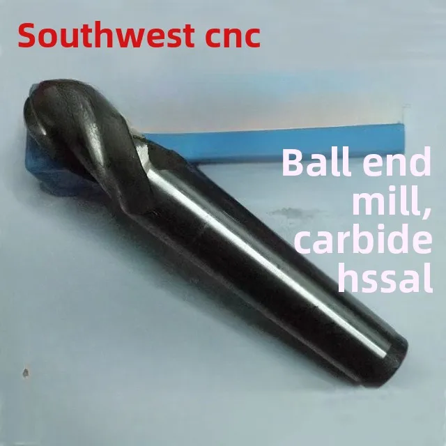 Genuine Southwest CNC Taper Shank Ball Nose End Mill Super Hard R7-R14 R15 R16 R18 R20 R22.5 R25