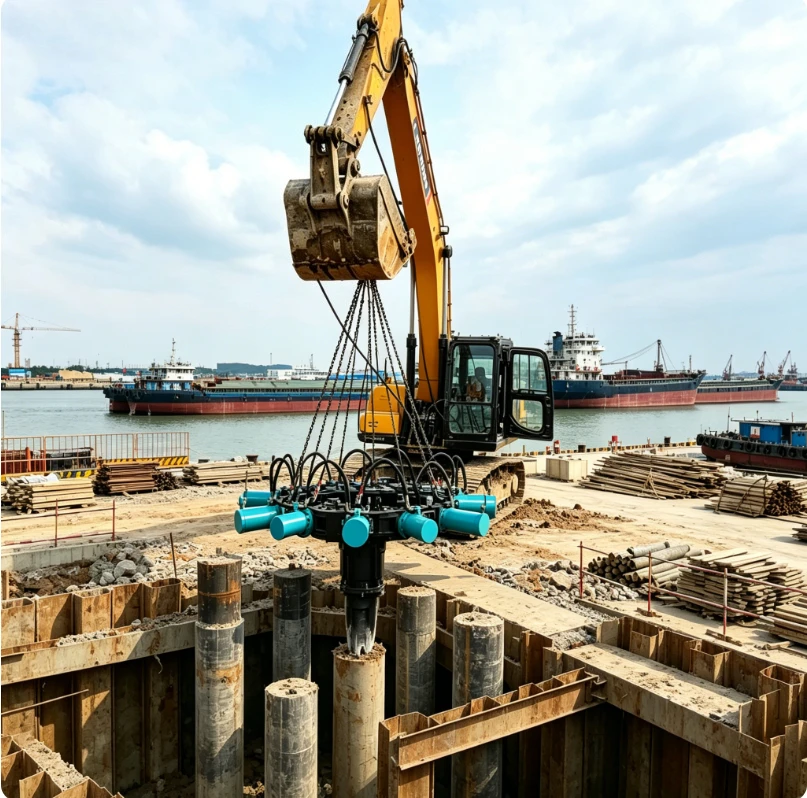Industrial Hydraulic Pile Breaker for Concrete Pile Cutting Machine Professional Foundation Construction Tools Factory Supply