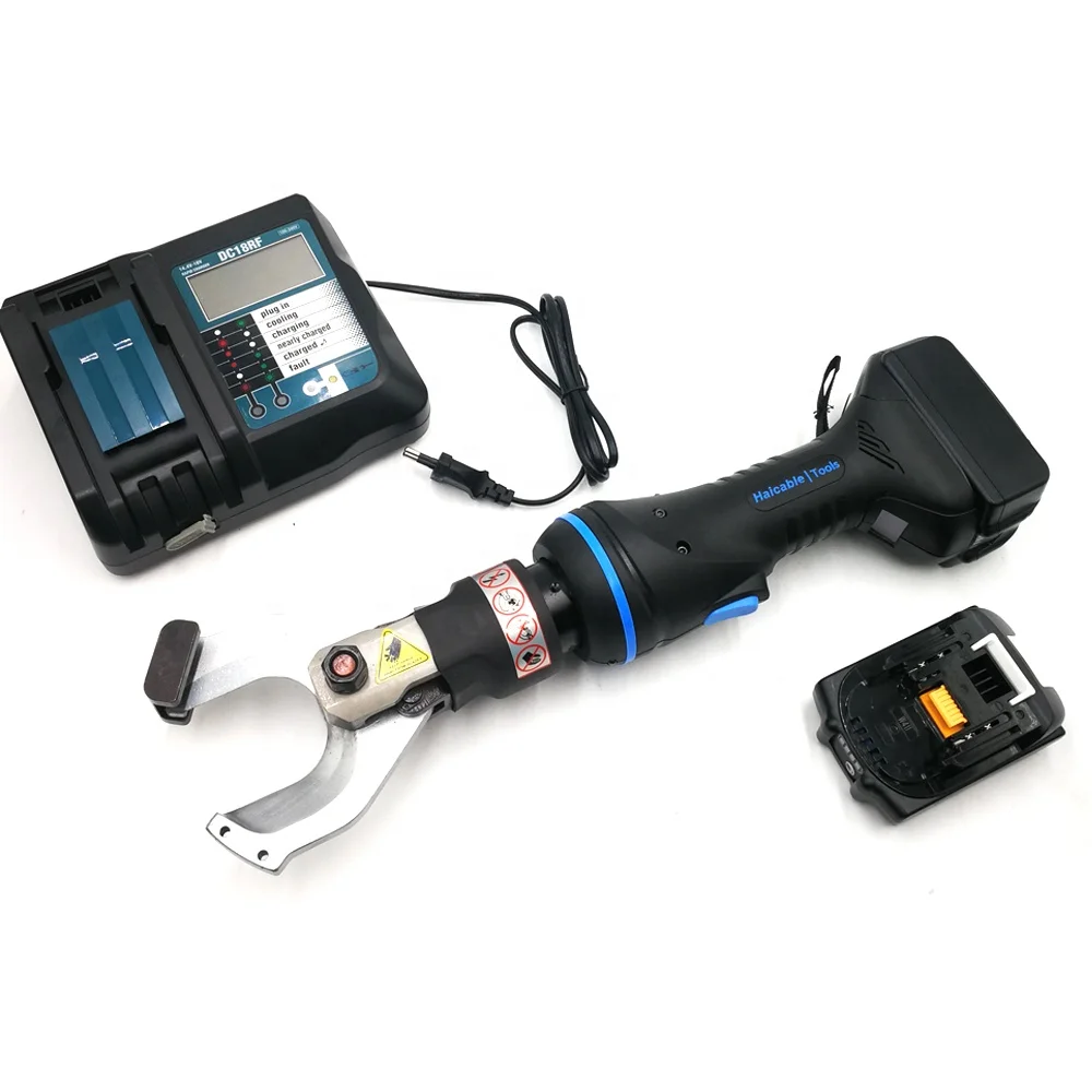 

ACSR Armoured Cable ES-50K Battery Operated Cordless Cable Cutter Hydraulic Tools with Max 50mm Cutting Capacity