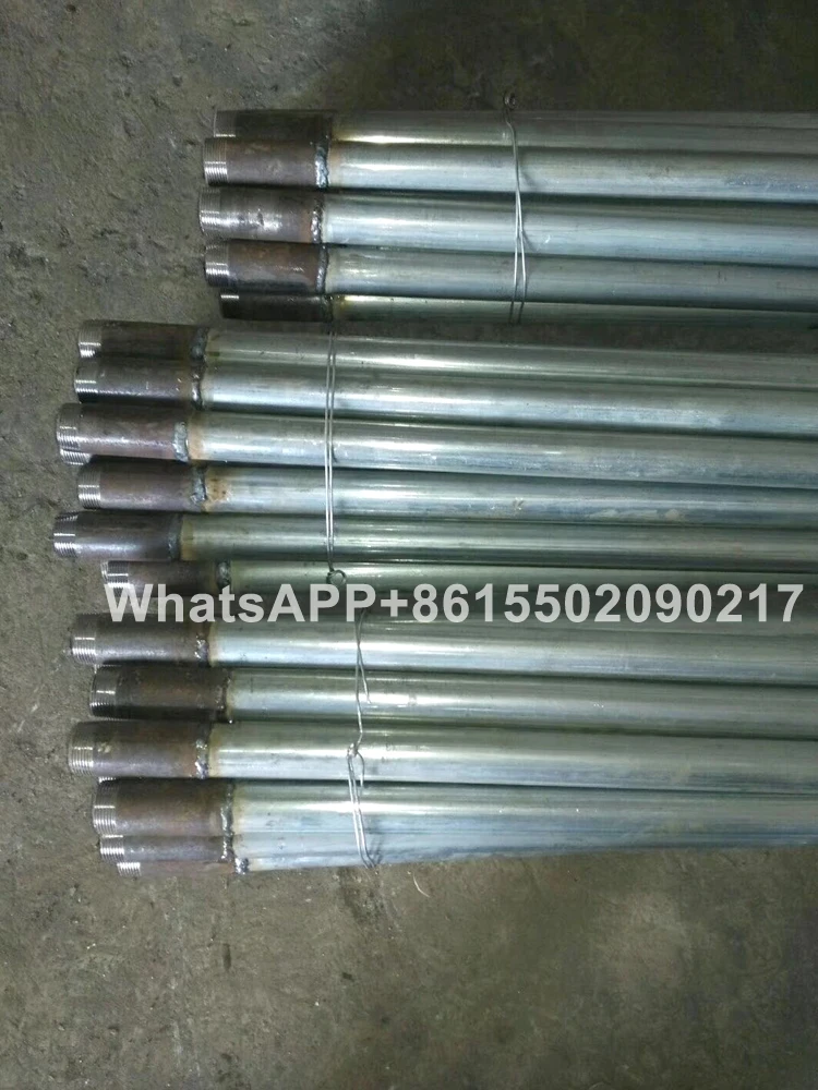 32mm1.5Mgalvanized pipe seamless tap water extension rod pipe laying machine thickened drill pipe/rhinestone aisle extension rod