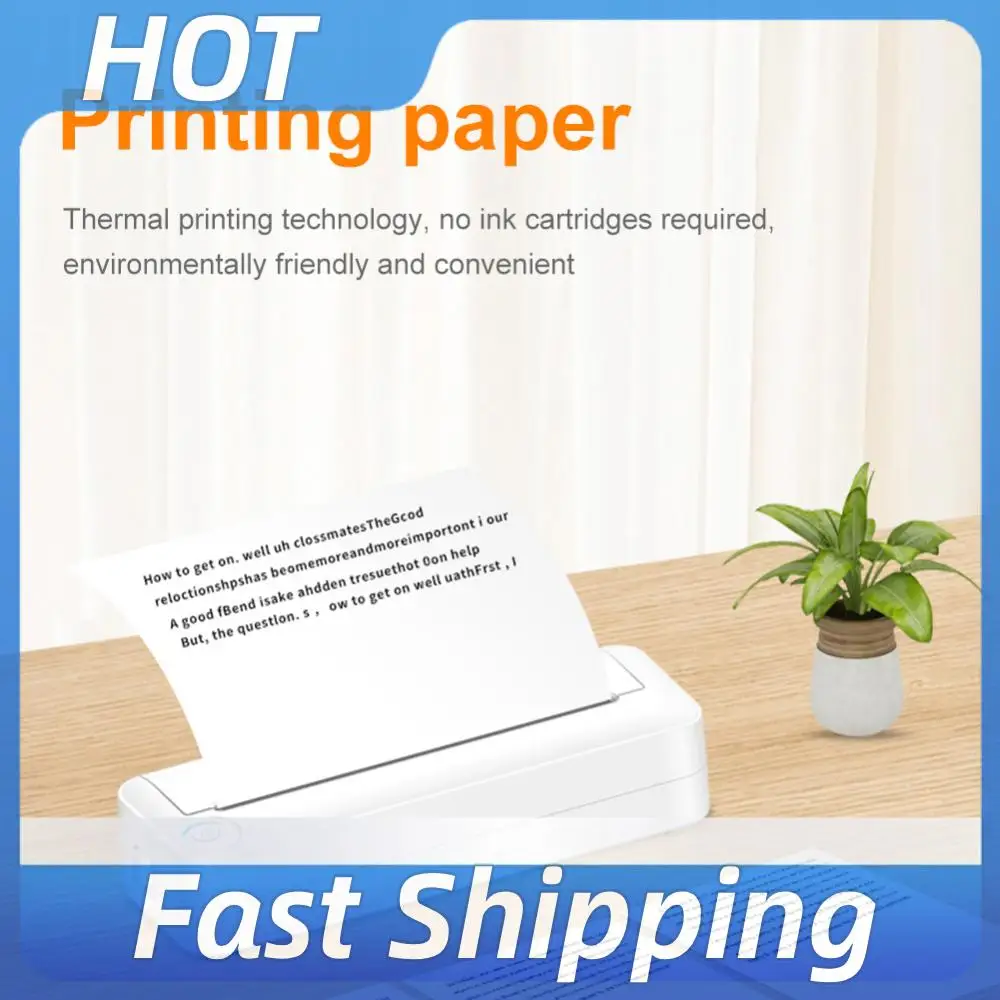 

5 Rolls Fax Machine Paper Oil Resistance Photo Printing Paper No Thermal Printing Paper Rolls Long Time Storage for