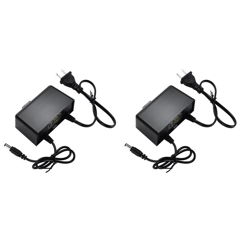 2X 12V 2A Waterproof Power Supply Adapter Outdoor Rainproof Surveillance Adapter US Plug-PZZW