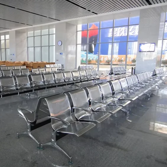 

Indoor Reception Room Area Stainless Steel Airport Waiting Chair Office Company Hospital Bench for Outdoor Hotel
