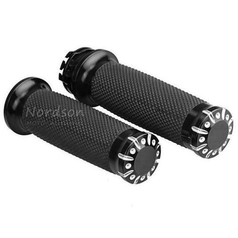 

Motorcycle 25MM Grips Rubber Handle Grips Handle Bar Grips For Harley Sportster 883 1200 Cruiser Bobber Touring Dyna Softail