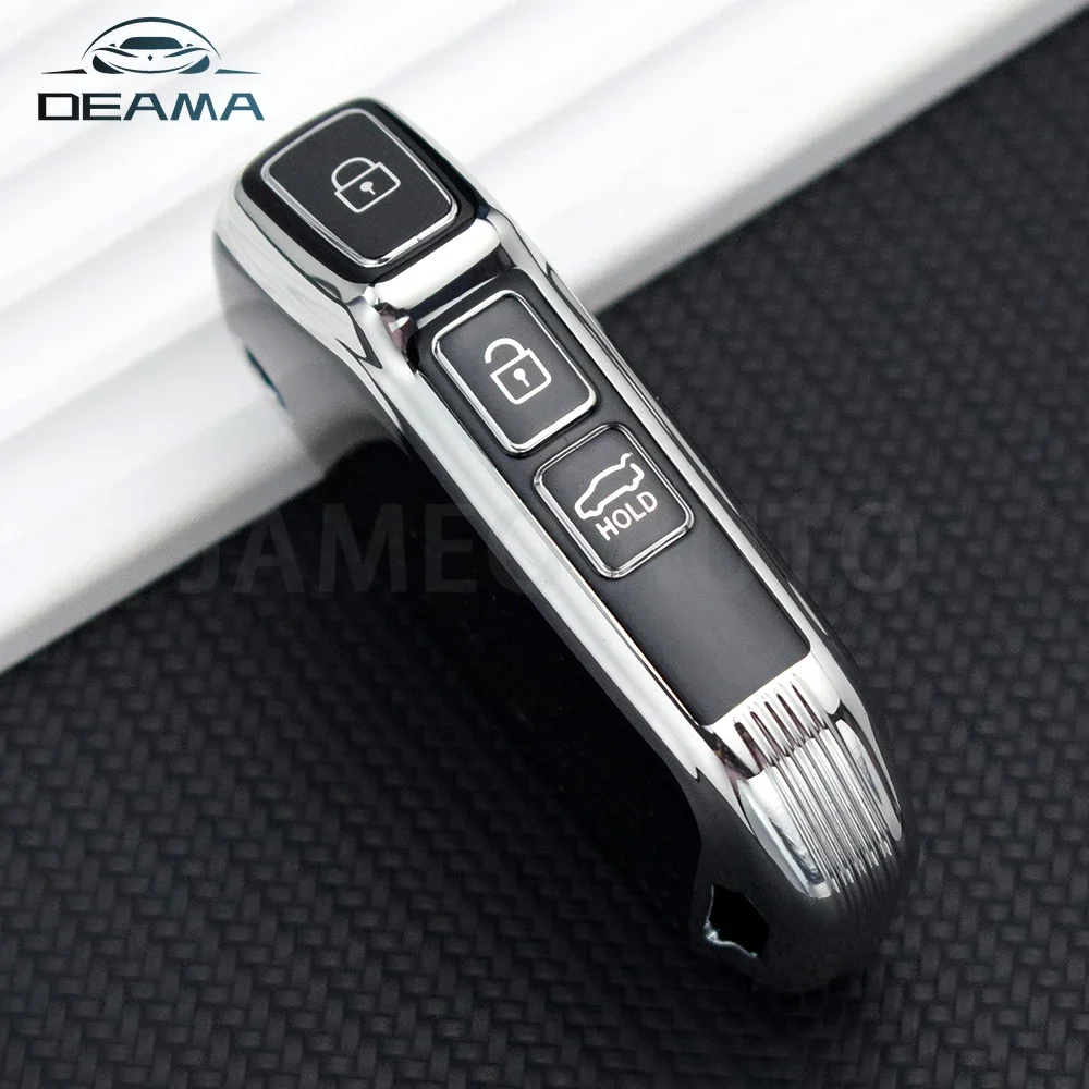 For Kia Sportage Ceed Xceed Sports K5 Seltos 2019 2020 2022 2023 TPU 3 Buttons Car Flip Key Case Cover Shell Accessories