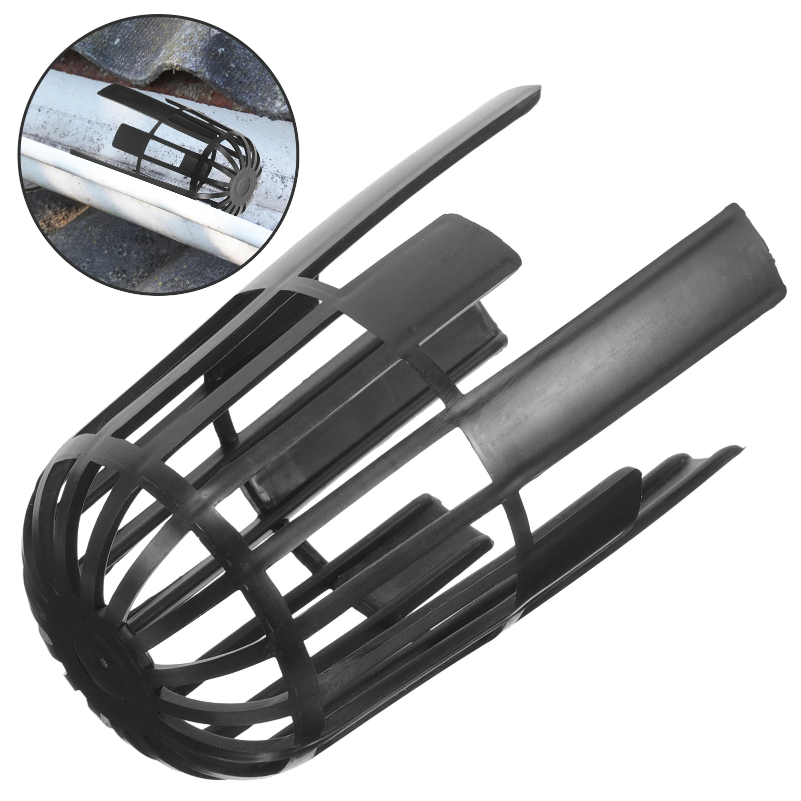 Gutter Downspout Guard Universal Strainer Leaf Guards for Roof Gutters Plastic Mesh Covers Anti Clogging Reusable