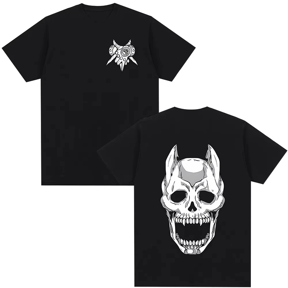 

Anime Gothic Jojo Bizarre Adventure Killer Queen T-shirt 2026 Summer Men's Women's Fashion Cotton Street Y2K Oversized T-shirt