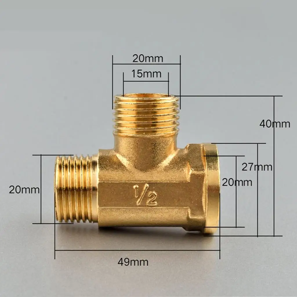 High Quality Male Female T Fittings Brass Connecting Junction for Pipeline and Fuel System
