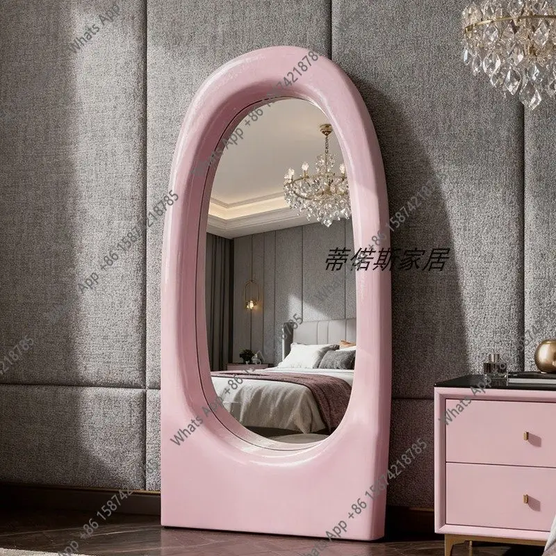 Landing, European and American full-body mirror, special-shaped home art decorative mirror, designer style, high sense