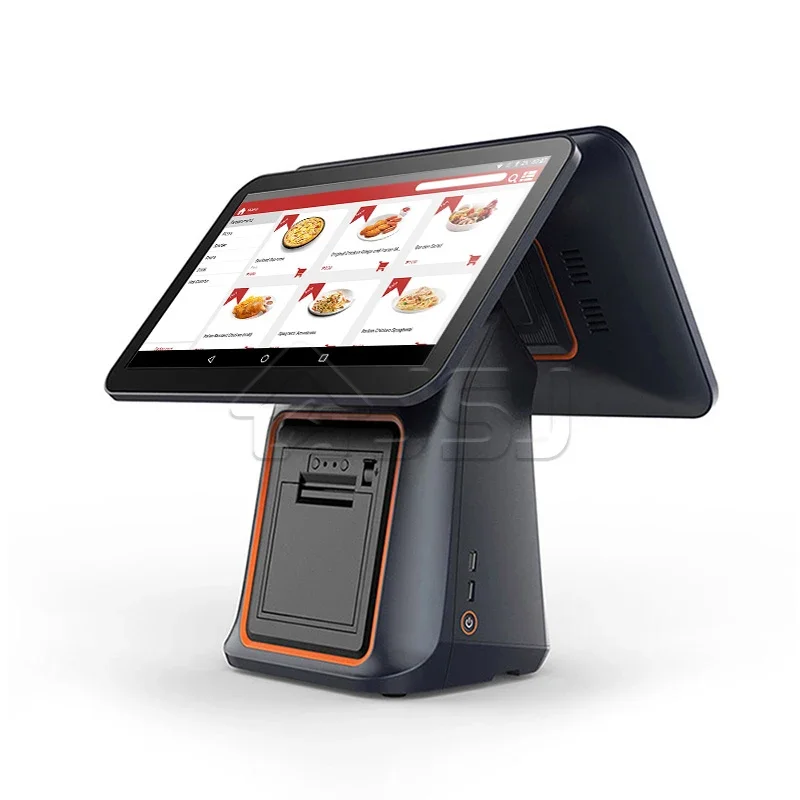 Pos Android Capacitive Touch Screen Display Lcd Panel Pos System With 8 Inch Customer Display