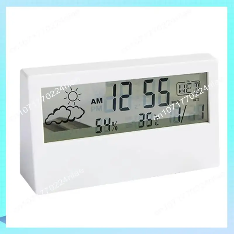 A17Z LED Thermometer Thermo-Hygrometer Multifunction Electronic Temperature Humidity Meter Weather Station With Alarm Clock