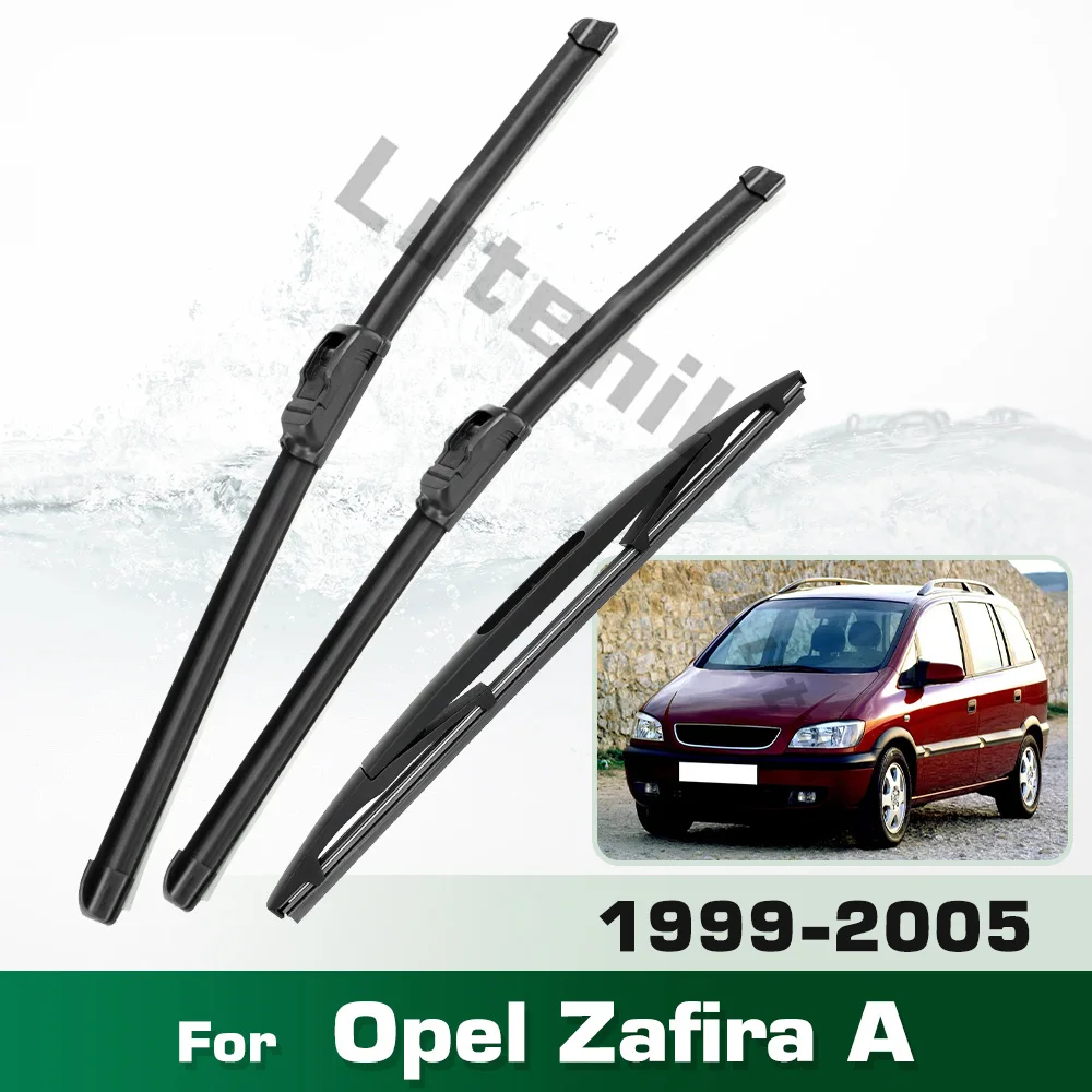 

For Opel Zafira A 1999 - 2005 wiper Front & Rear Wiper Blades Set Windshield Windscreen Window Brushes 24"+22"+16"