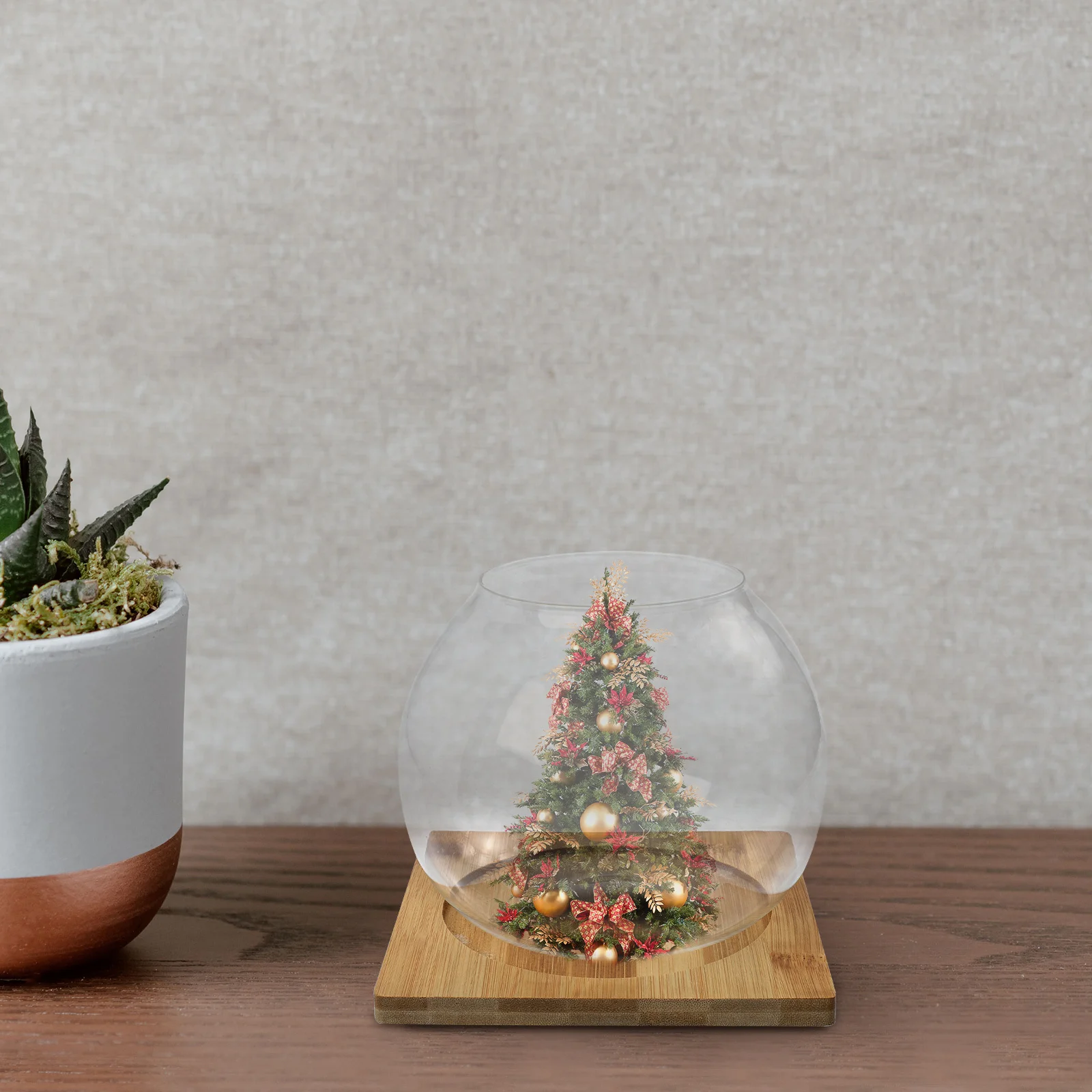 

1 Set Transparent Micro Landscape Bottle Premium Glass Diy Terrarium For Home Decor Succulent Plant Storage Pot Small Fish Bowl