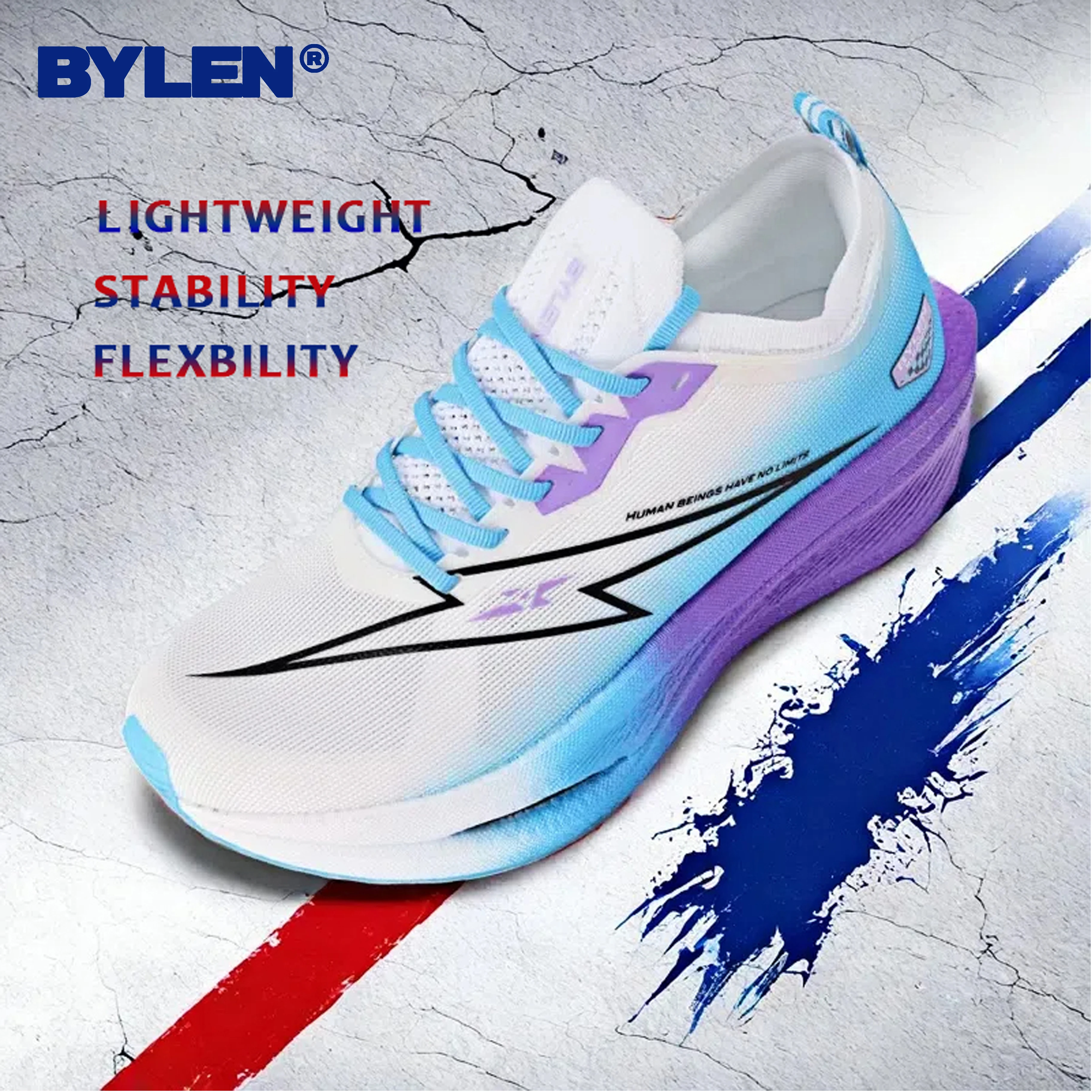 BYLEN Ultra-light Carbon Plate Mrathon Running Shoes Sports High Quality Shoes Stable Support Shock-relief Training Shoes