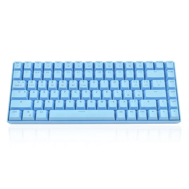 

Gaming Mechanical Keyboard Blue Red Switch 84 Key US Wired Keyboard Anti-ghosting RGB/ Mix Backlit LED USB for Gamer PC Laptop