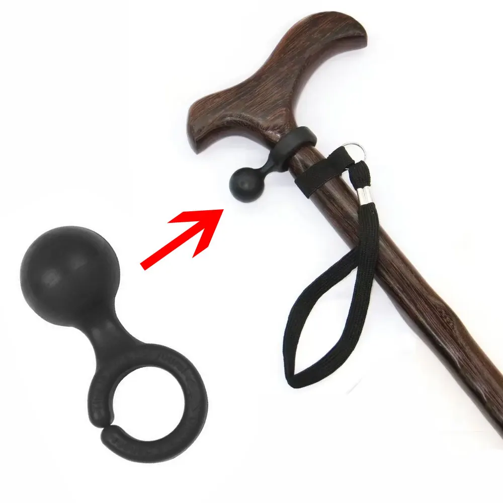 1 Piece Easy Fit Walking Stick Cane Crutch Clip Holder Grip Aid