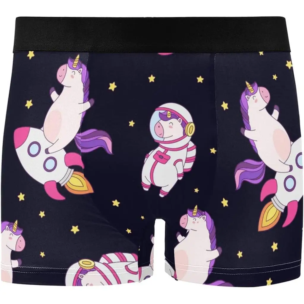 

Unicorns Men's Underwear Men Boxer Briefs Comfort Soft Boxer Briefs Men's Underwear with Moisture-Wicking Fabric