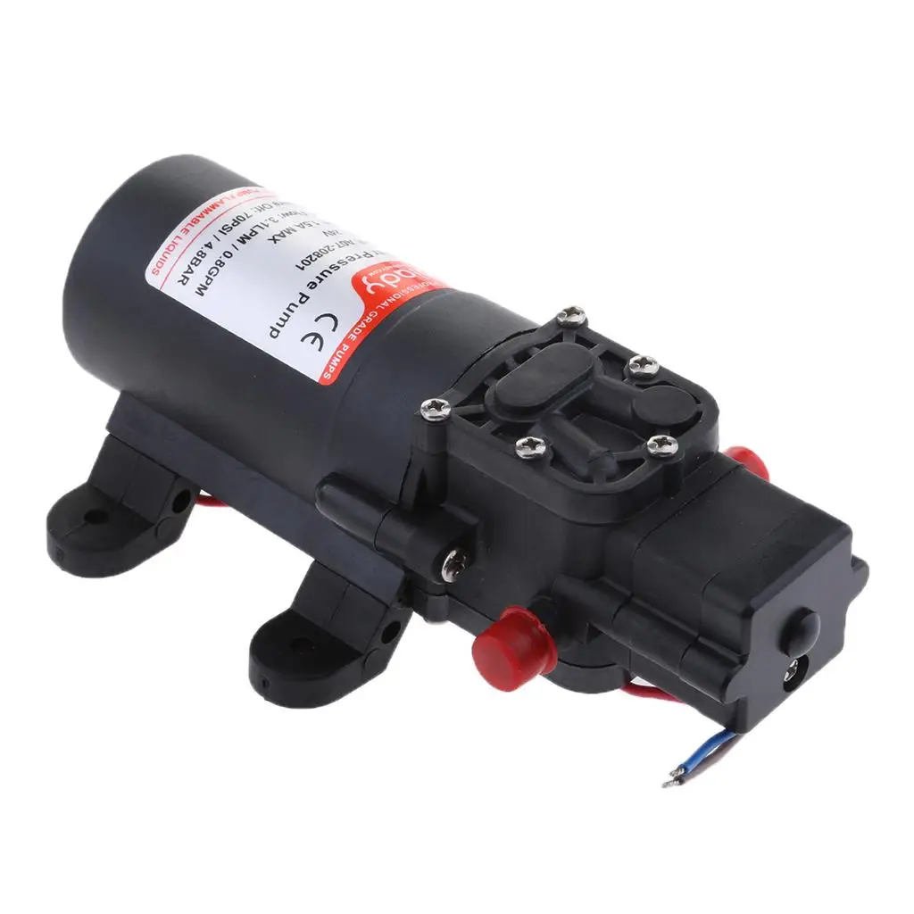 

Водяной насос высокого давления 70PSI, 0,8GPM, электрический самовсасывающий мембранный насос