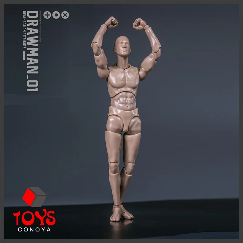 

DAMTOYS DPS01 1/12 Scale Drawman Action Figure Model 14.5cm Male Flexible Joint Body for Hobby Collection