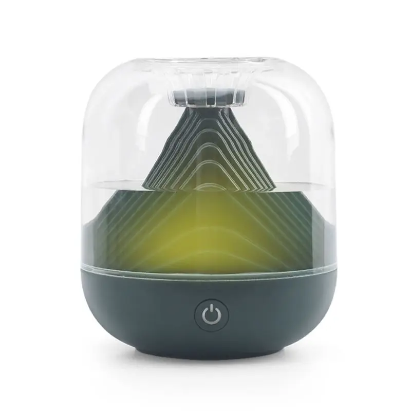 

ABBY-Air Humidifier Double Spray Nozzle Diffuser Portable Capacity High Night Light For Home Green