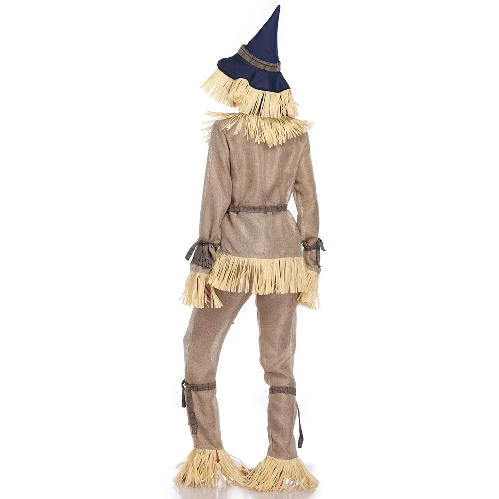Scarecrow Costume Halloween Fairy Tale Wizard Scarecrow Cosplay Costumes Couple Stage Performance Scarecrow Fancy Costume