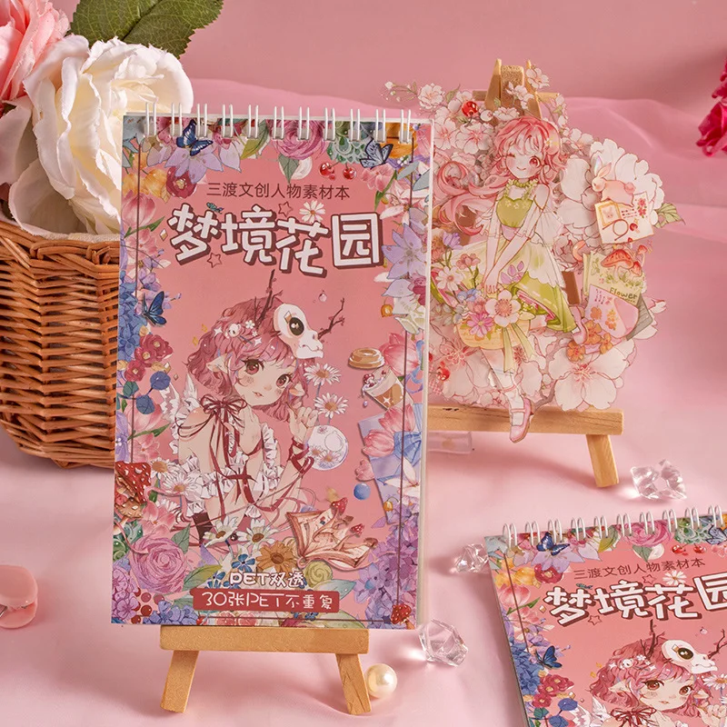 30 sztuk/partia Kawaii biurowe naklejki sen ogród pamiętnik Planner dekoracyjne naklejki mobilne Scrapbooking DIY Craft naklejki