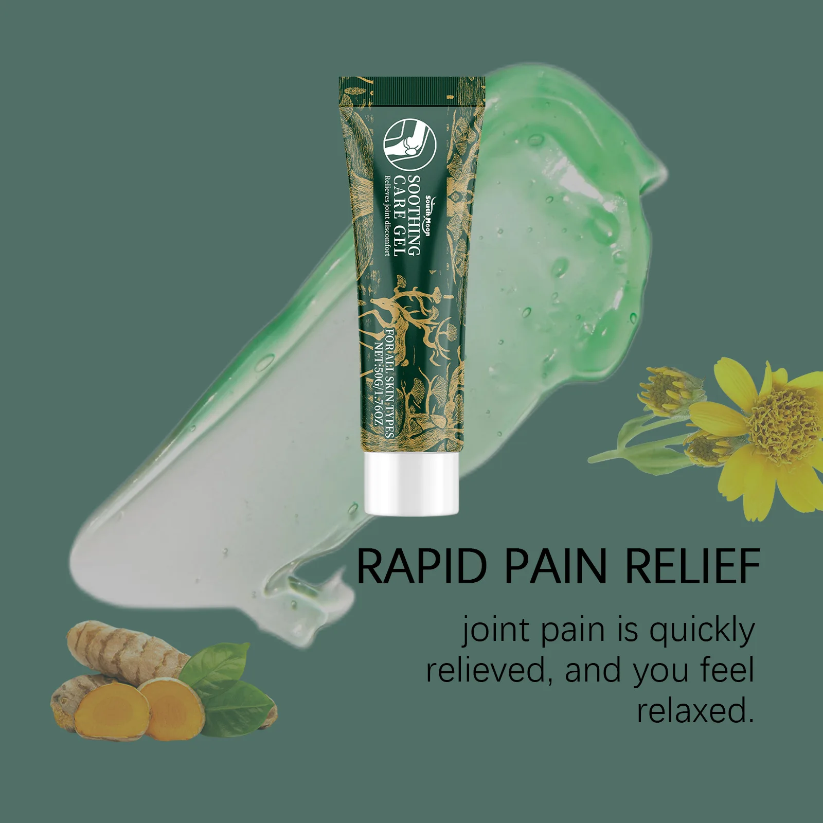 South Moon Joint Soothing Gel Herbal Nourishing Relieve Discomfort Reduce Joint Pains Assist Massage Relax Muscle Body Care Gels