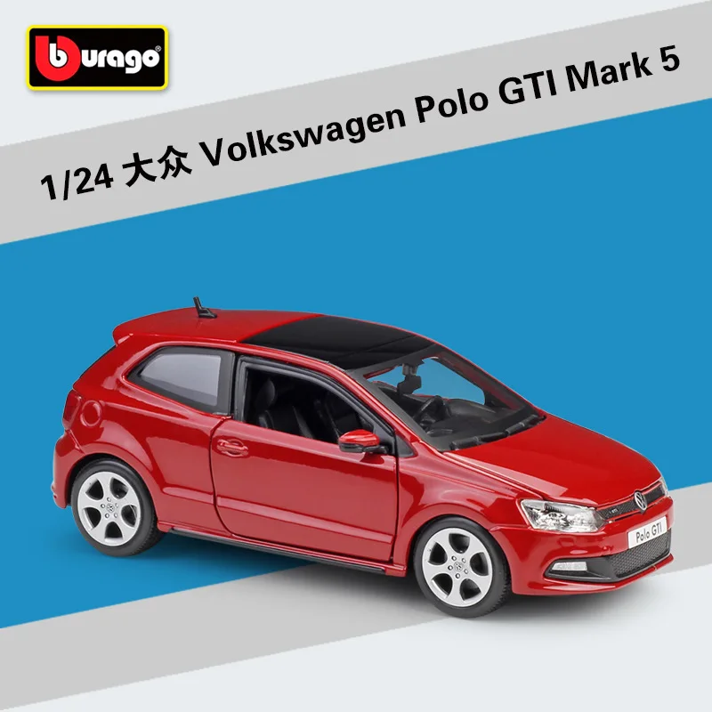 

1:24 Volkswagen Polo GTI Mark 5 Scale alloy racing car Alloy Luxury Vehicle Diecast Cars Model Toy Collection Gift B136