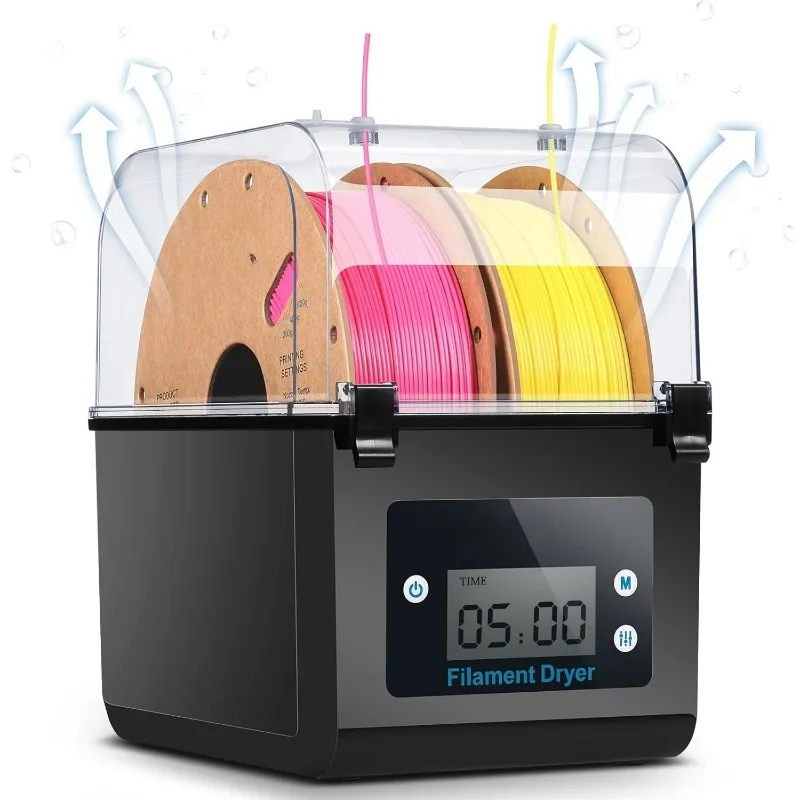 

3D Printer Filament Dryer Box, 3D Filament Storages, Keeping Filaments Dry During 3D Printing, Compatible with 1