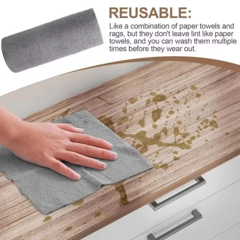 20-60 قطعة ملابس أطباق من الألياف الدقيقة متعددة الأغراض مناشف غسل الأطباق لأدوات المائدة خرق تنظيف مزدوجة الجوانب ملحقات المطبخ