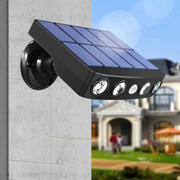 Powerful 4 LED Solar Security Lights Outdoor Decor Sensor Motion 3 Modes Street Waterproof Lamp Wall Night Work Light for Garden