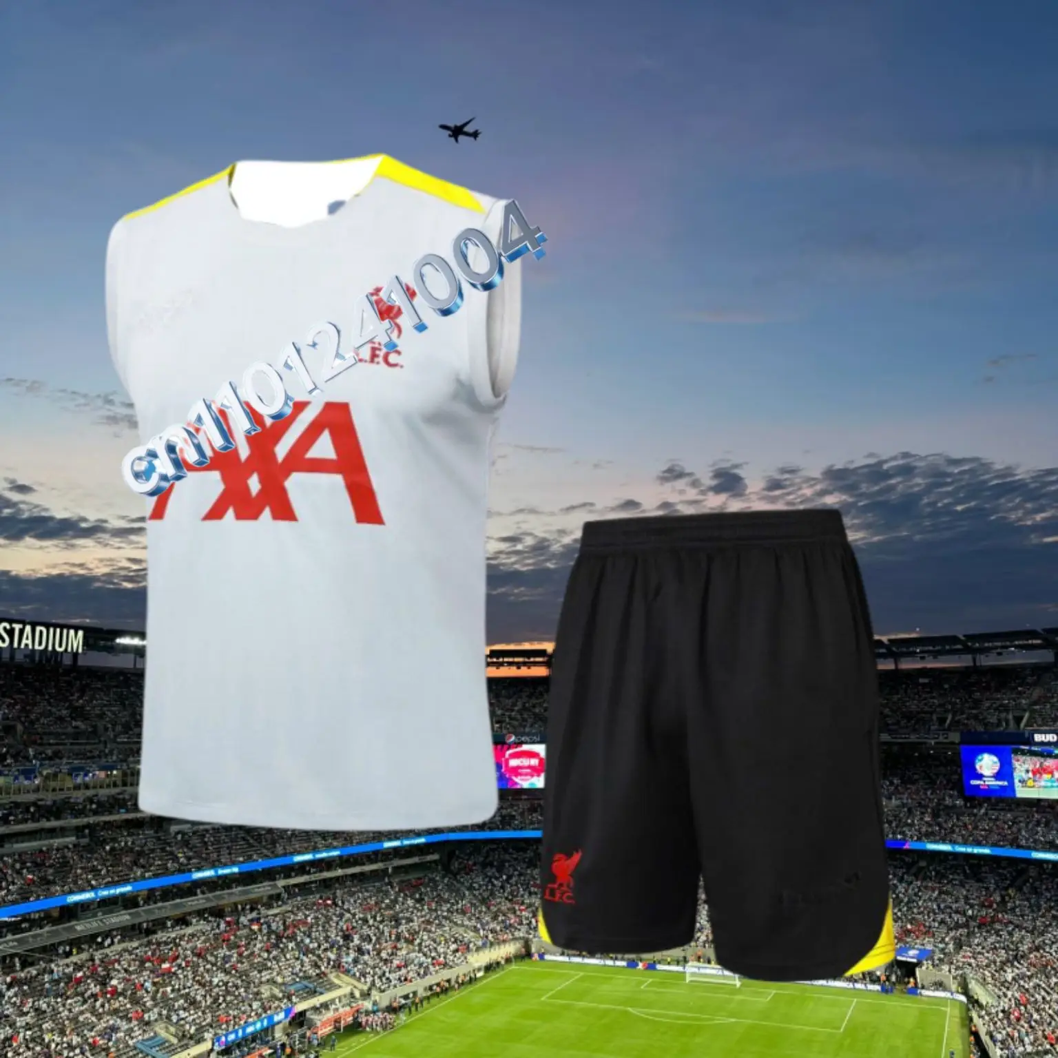 

Summer Sleeveless Quick Drying Liverpool Football Sleeveless Shorts Set Adult Children's Parent-Child Outdoor Sports Set