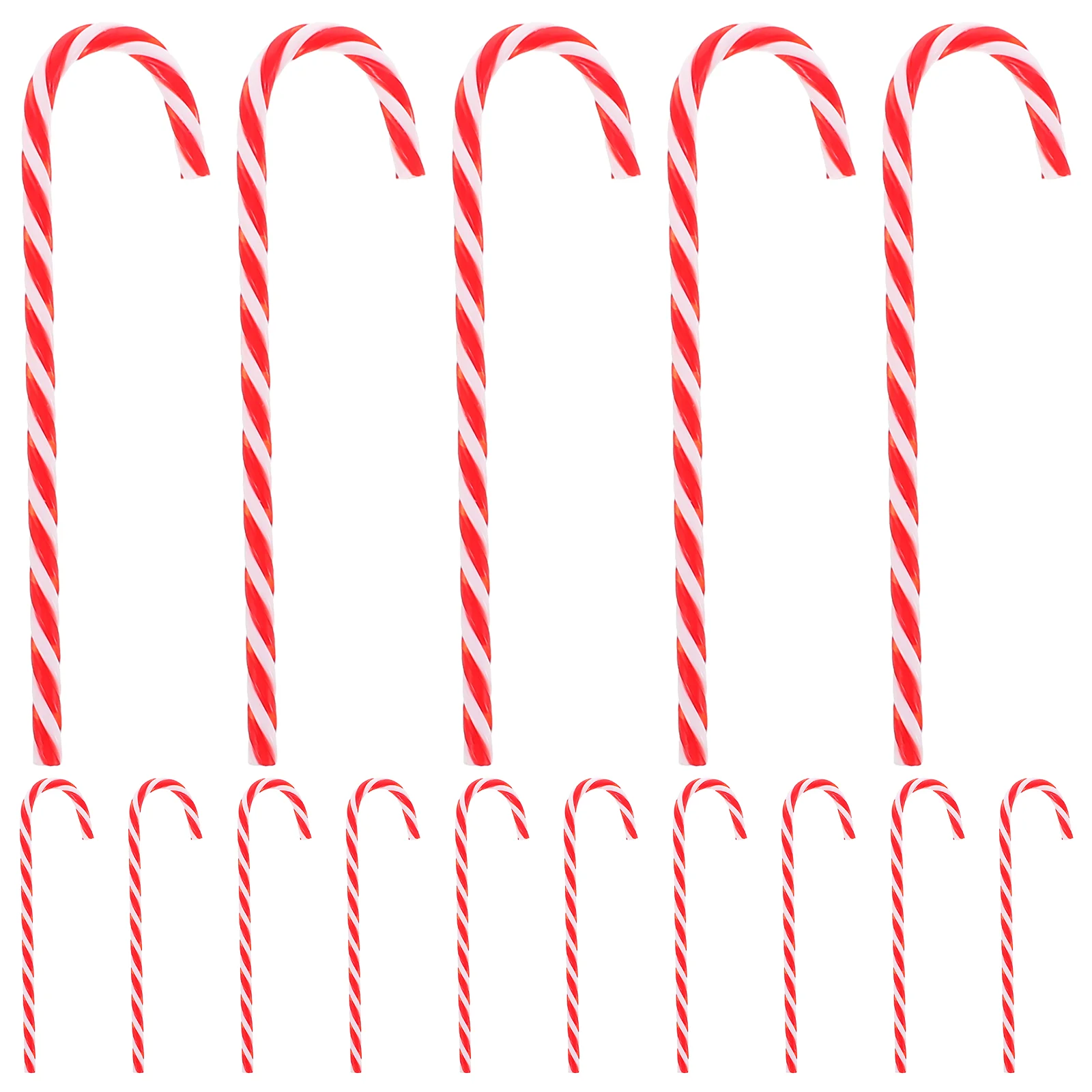 6pcs Candy Cane Christmas Lawn Stakes Pathway Markers Creative Christmas Tree Decoration Gift christmas candy cane