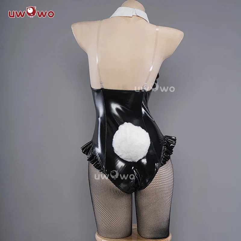 

CyIN STOCK UWOWO Mikku Bunny Cosplay with Headband Black Mikku Cosplay Costume Bodysuit Canival Halloween Outfits