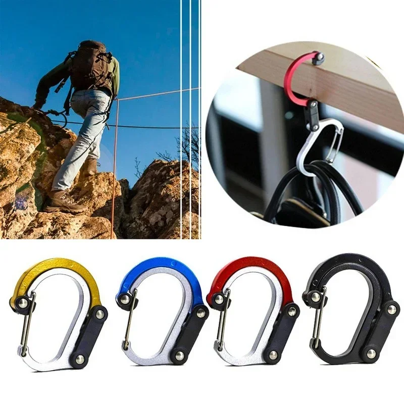 Fivela De Montanhismo De Liga De Alumínio Gadget De Acampamento Mochila De Viagem De Caminhadas Gadget De Escalada, Carabiner Clips, Acessórios De Pesca Ao Ar Livre