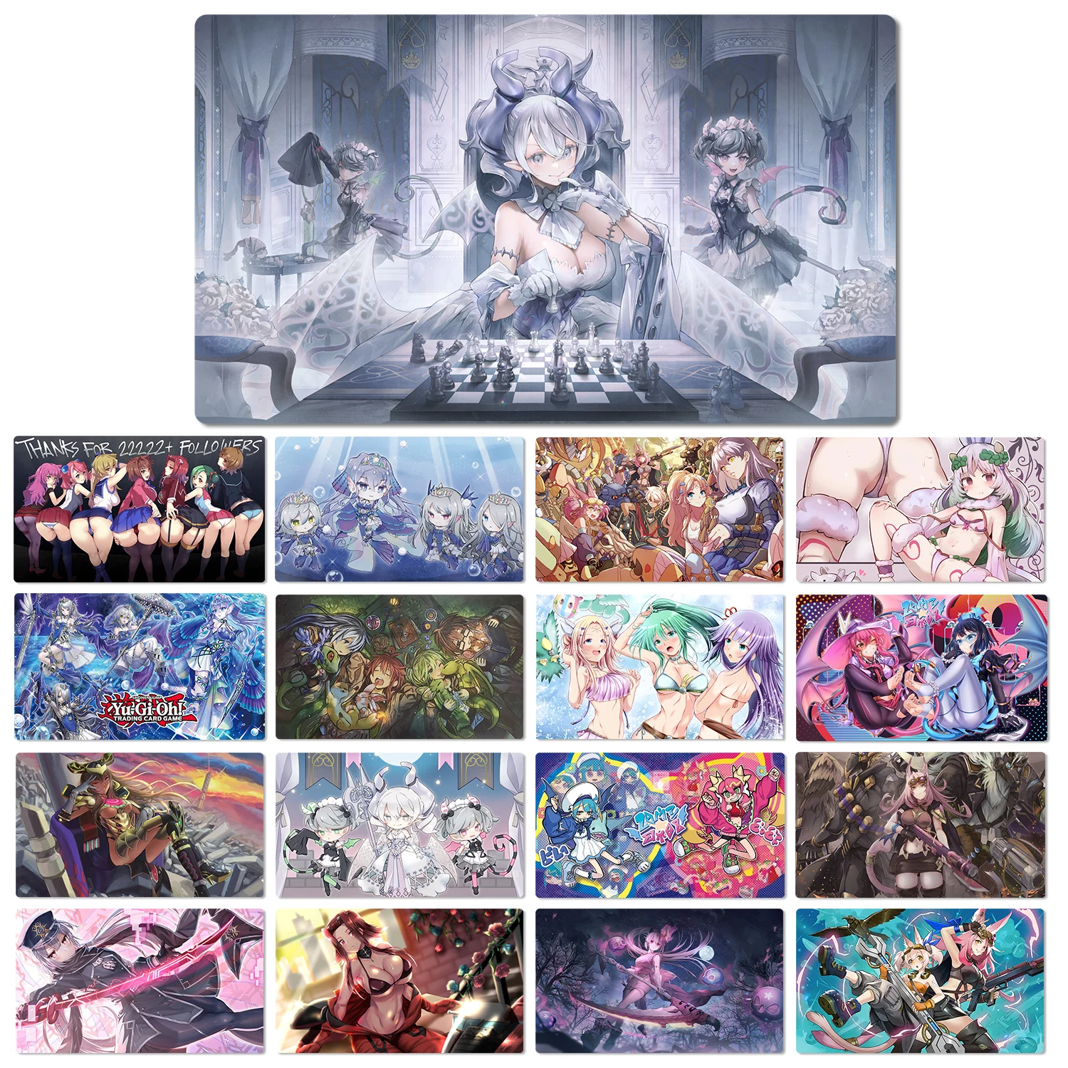 YuGiOh Playmat Labrynth Tearlaments Evil Twins TCG Mat Trading Card Game Board Game Mat Anime Mouse Pad Custom Zones Free Bag