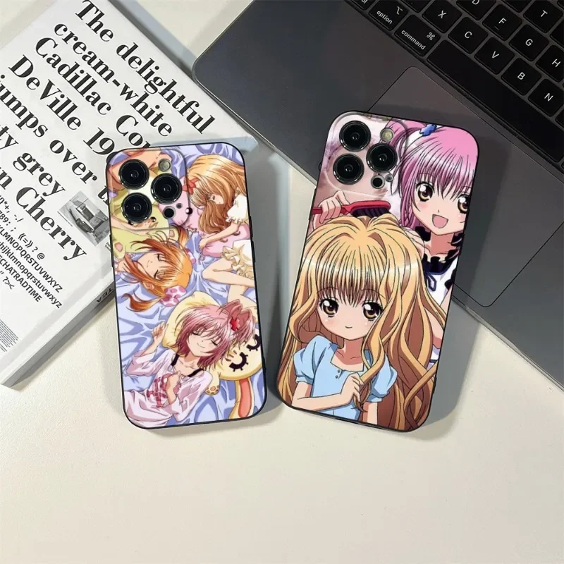 Shugo Chara Anime Phone Case FOR IPhone 15 Promax 14 Pro 14 11 12 Pro 8 7 Plus X 13 Pro MAX XR XS MINI SE 2024 Black Covers