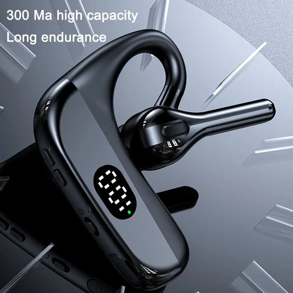 X3 auricolare singolo Display a LED Standby lungo Business auricolare bluetooth Wireless sport riduzione del rumore auricolari da gioco con microfono