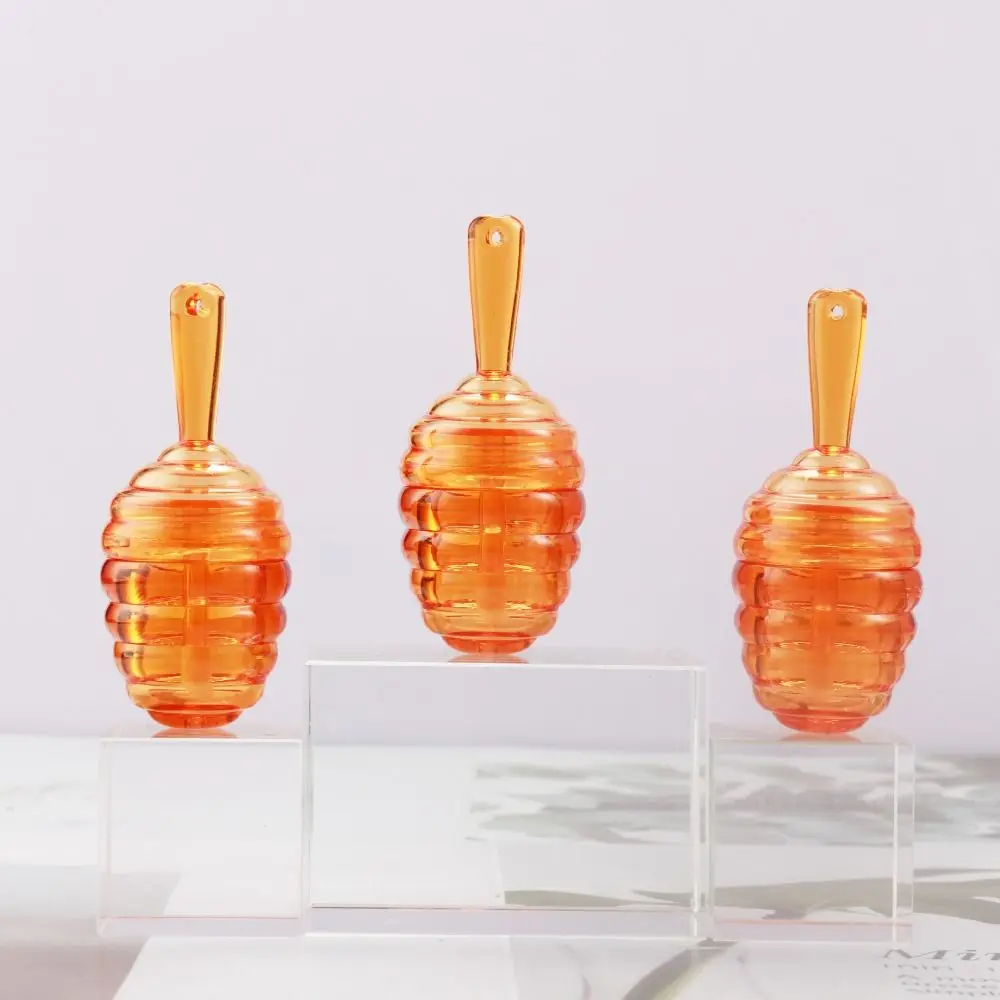 Honeycomb Shape Honeycomb Lip Gloss Empty Tube Durable Plastic Cute Empty Lip Gloss Bottle DIY Empty Honey Pots Travel