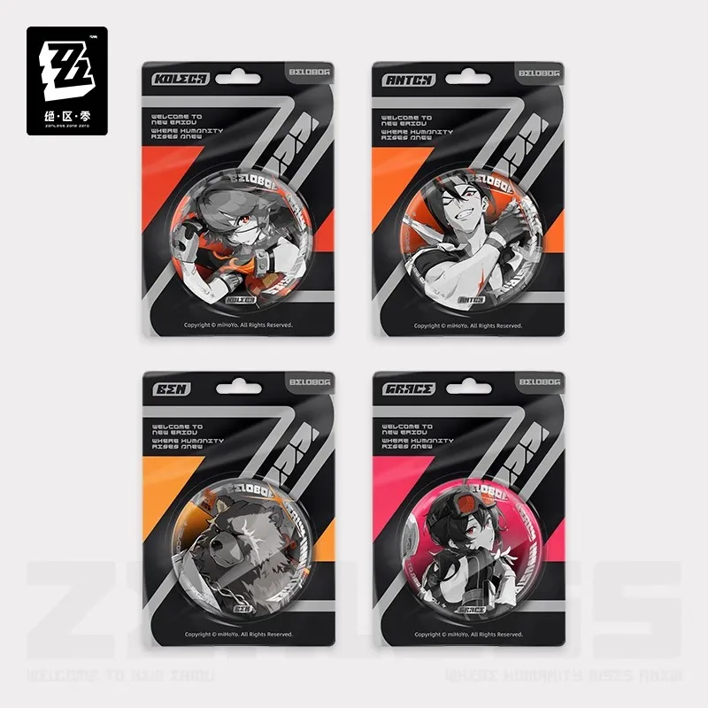 

Официальный miHoYo Zenless Zone Zero Shadow Picture Series Светоотражающий значок Baiji Heavy Industries Аниме Игры Аксессуары Булавка