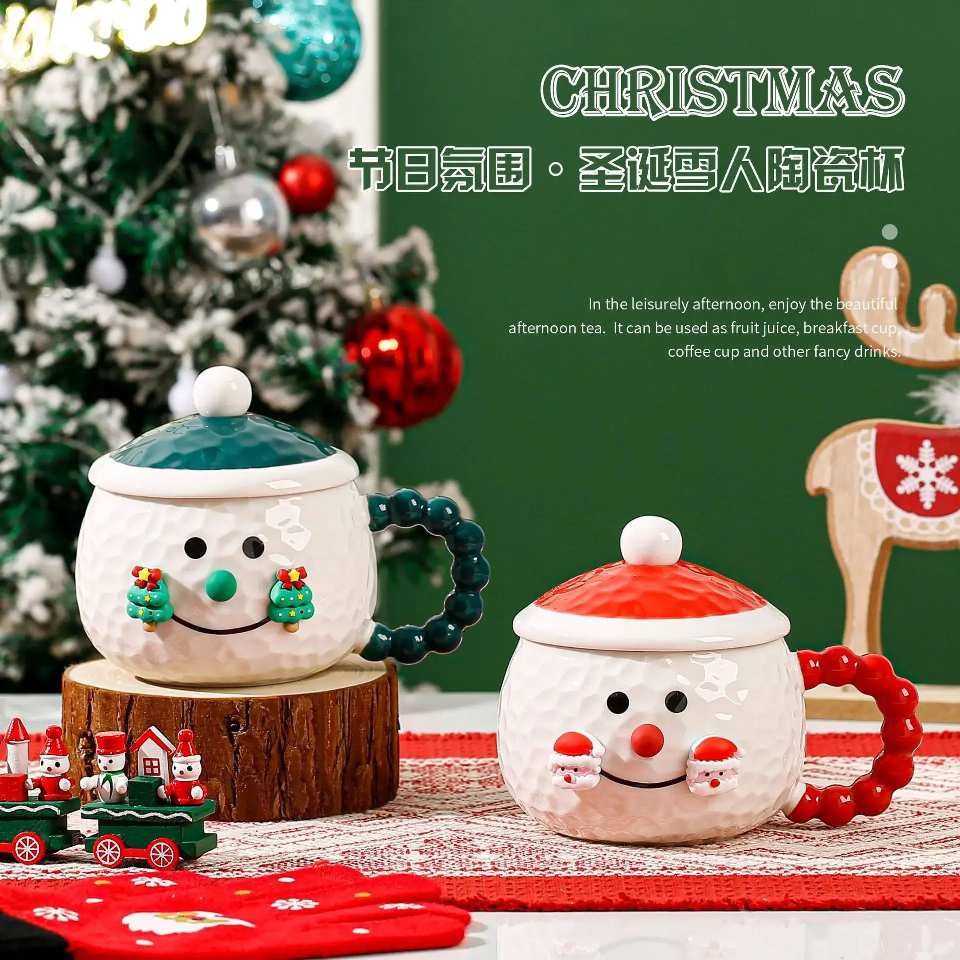 Christmas ceramic mug snowman mug christmas drinking mug coffee gift christmas