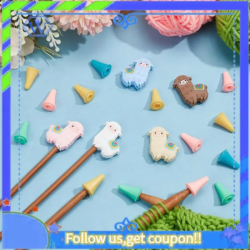 سهلة الاستخدام 10 قطع من سدادات إبرة الحياكة على شكل الألبكة، 30 قطعة من واقيات نقطة إبرة الحياكة وسدادات غرزة من السيليكون