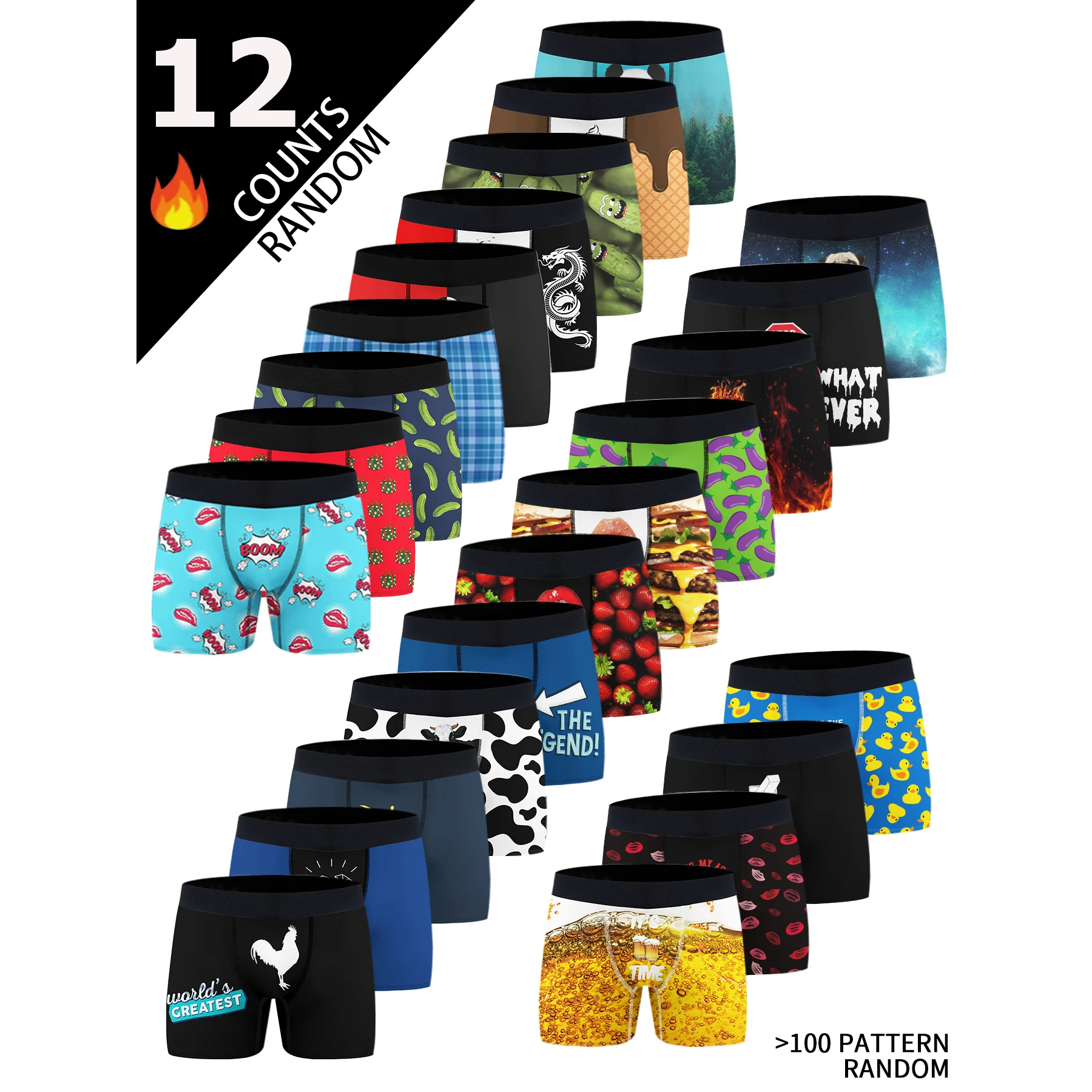 Multi Pack Underwear - Pacote com 12 Caixas Surpresa de